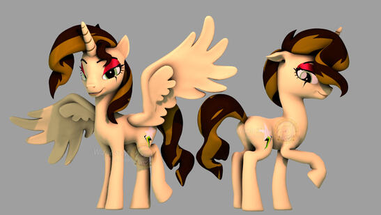 Princess Star Commission Redesign Pony Model