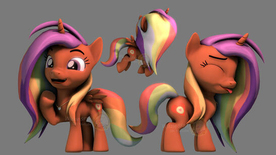 Heartcake Sparkles Commission Model